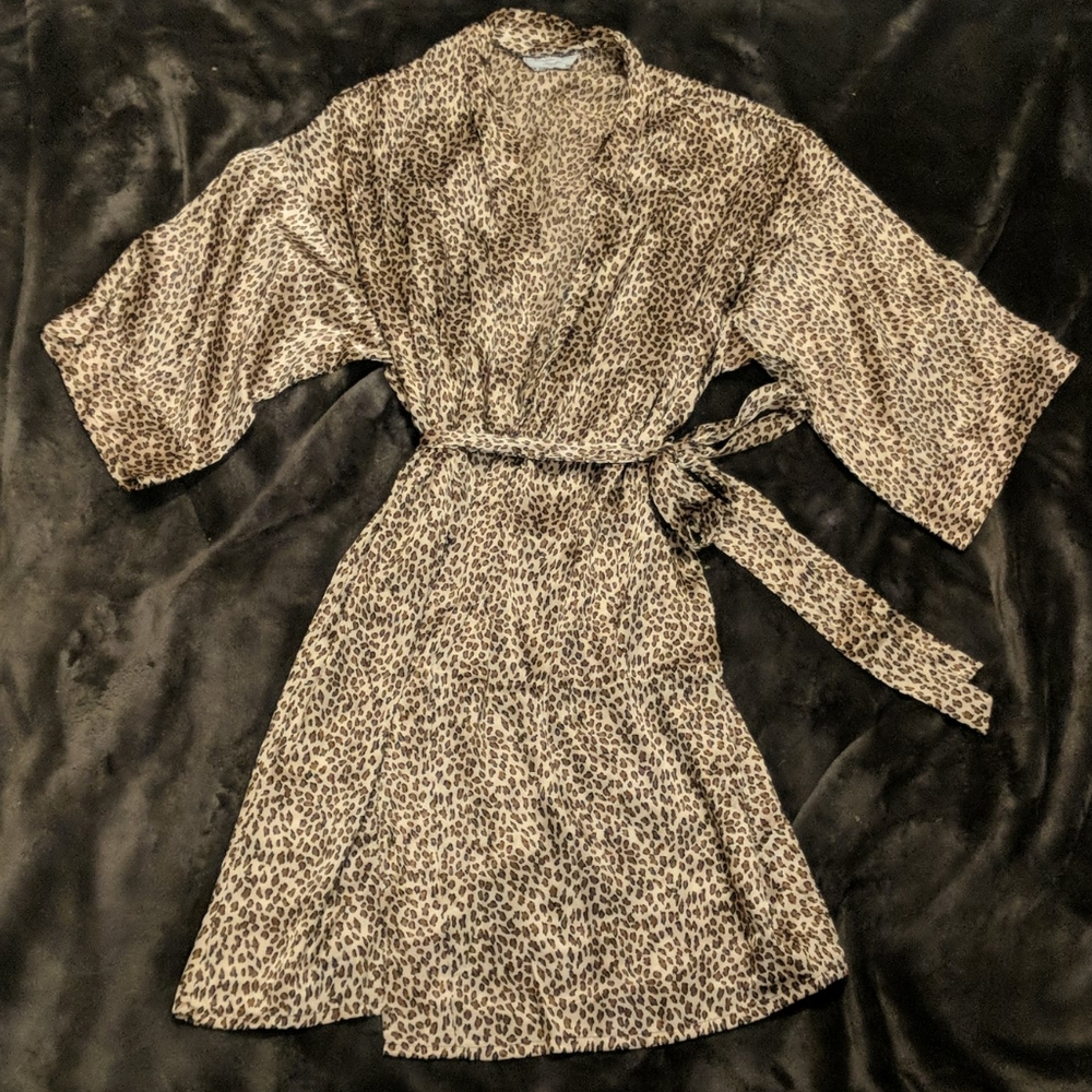 Cheetah print night robe